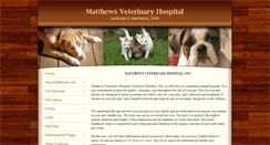 Desktop Screenshot of matthewsvethospital.com