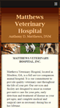 Mobile Screenshot of matthewsvethospital.com